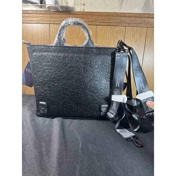 Loungefly Wednesday Adams Nevermore Academy Convertible Tote Bag NWT